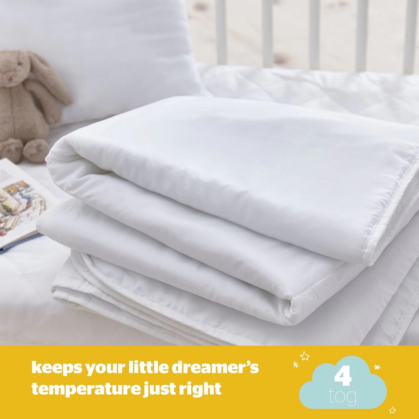 Silentnight Safe Nights Anti Allergy Duvet & Pillow -Cot Bed - Image 5