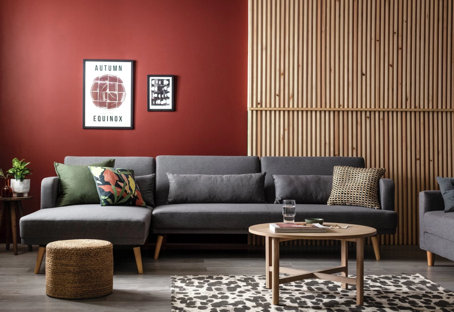 Habitat Andy Left Corner Velvet Clic Clac Sofa Bed - Navy - Image 2