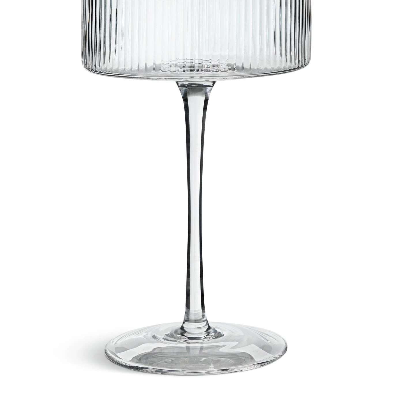 Habitat Ribbed Set Of 4 Champagne Coupe Glasses - Image 5