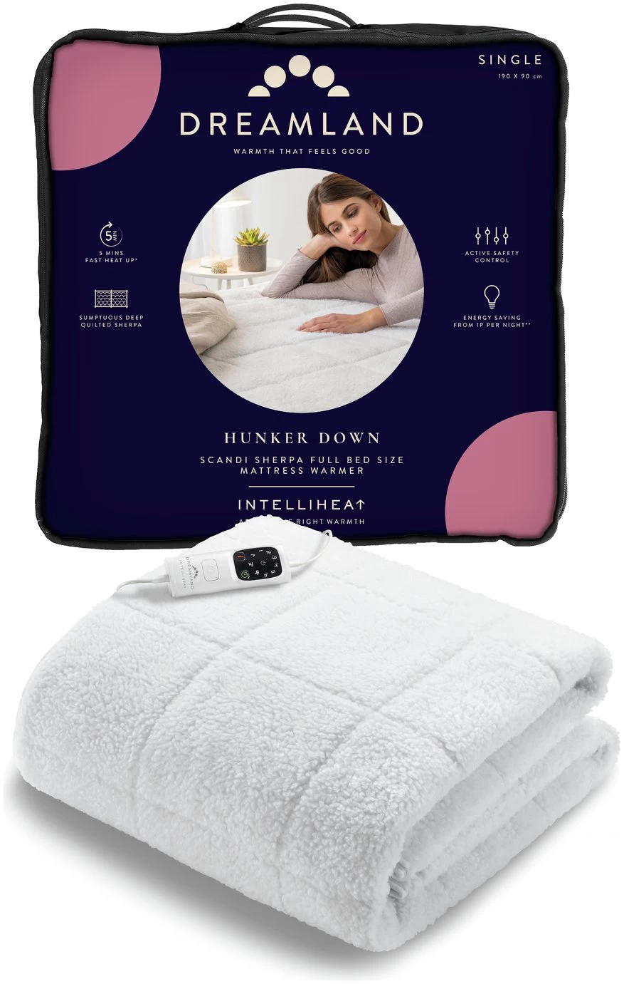 Dreamland Scandi Sherpa Underblanket-Single - Image 10