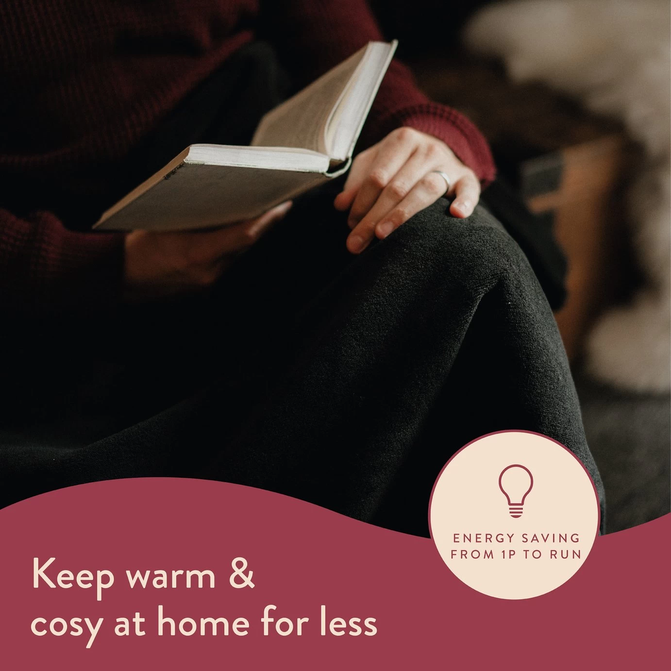 Dreamland Snuggle Up Black Heated Throw - Large - Image 3