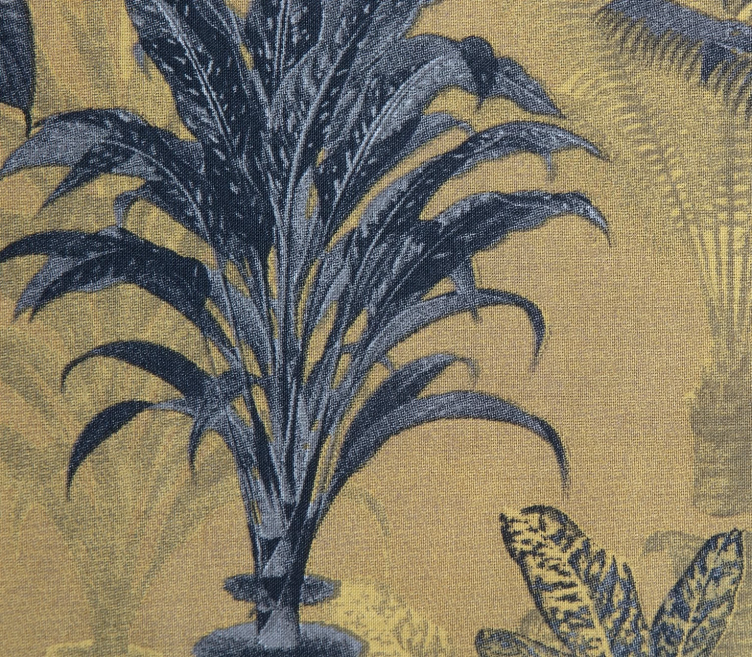 Habitat Palm Floral Print Mustard Bedding Set - Single - Image 2