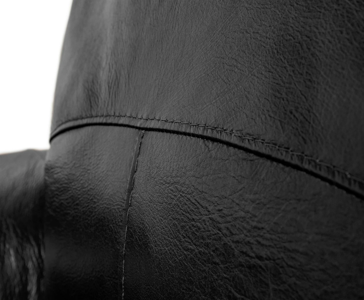 Habitat Salisbury Leather Armchair - Black - Image 6