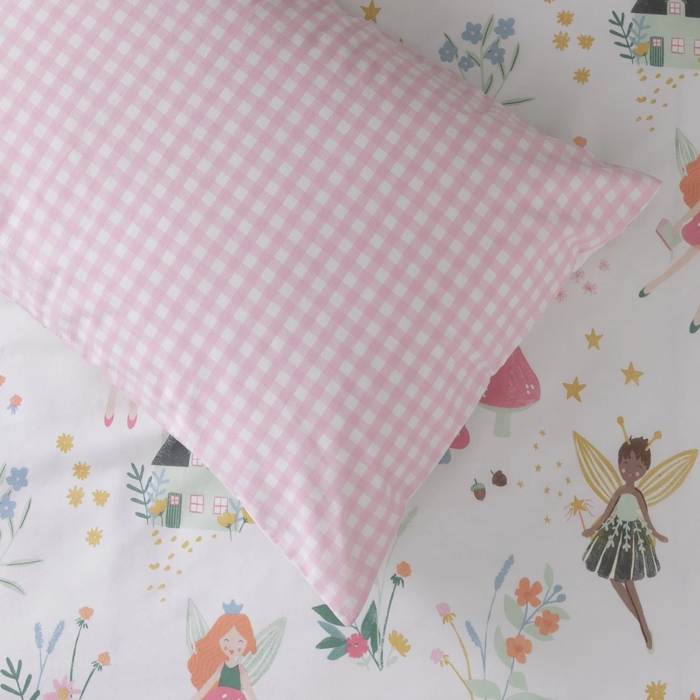 Habitat Glowing Fairies Pink Kids Bedding Set - Toddler - Image 4