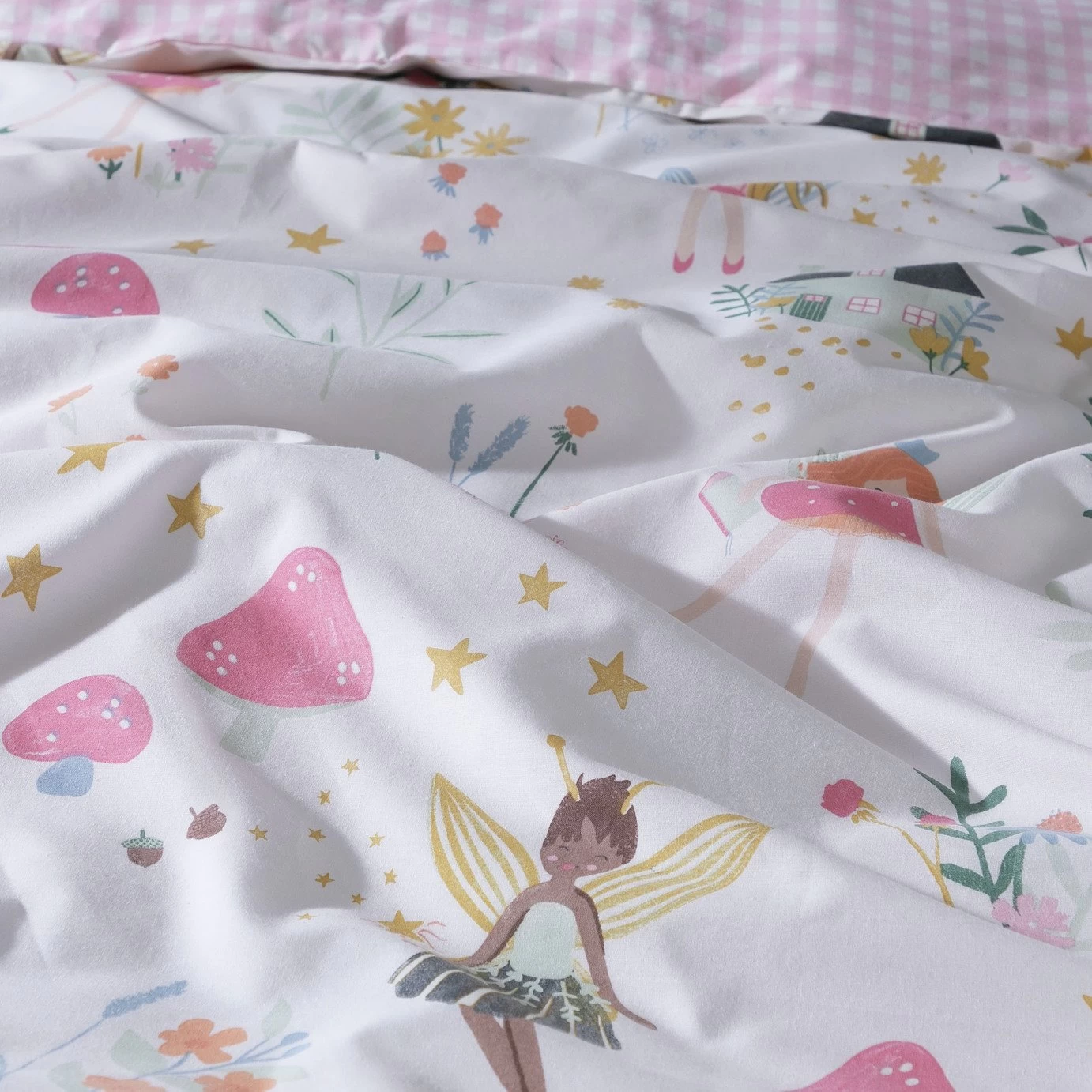 Habitat Glowing Fairies Pink Kids Bedding Set - Toddler - Image 9