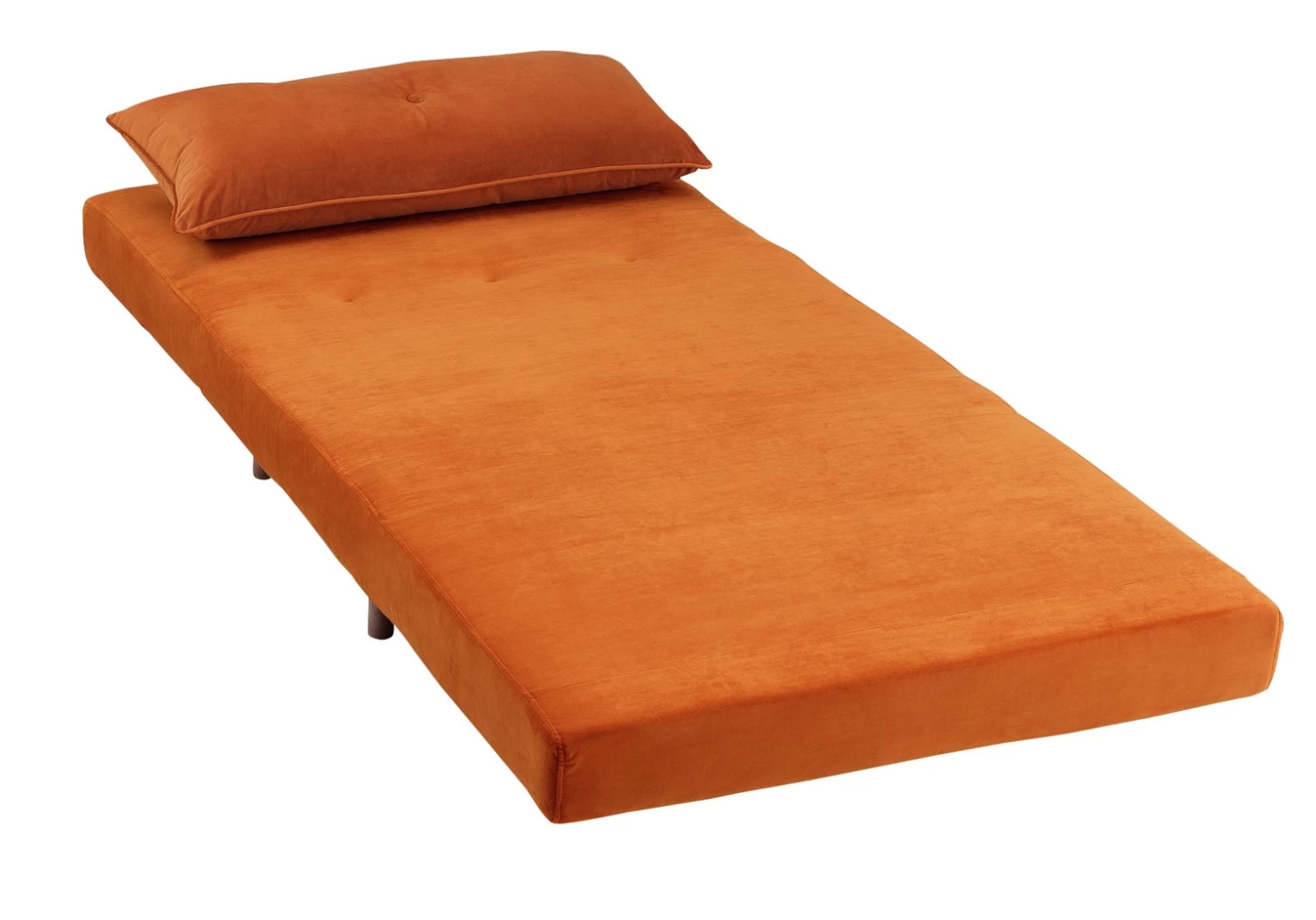 Habitat Roma Single Velvet Chairbed - Orange - Image 5