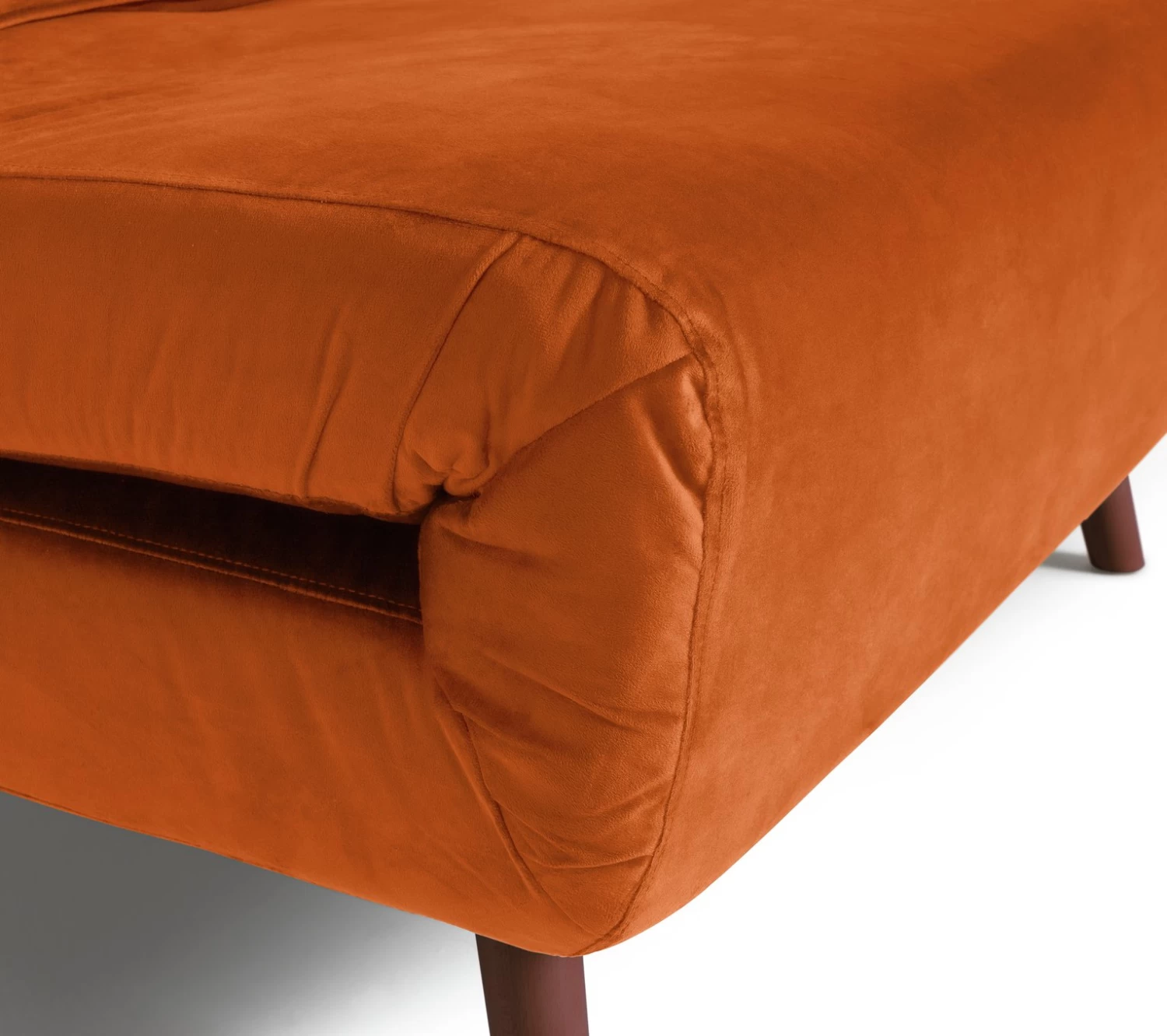 Habitat Roma Single Velvet Chairbed - Orange - Image 8