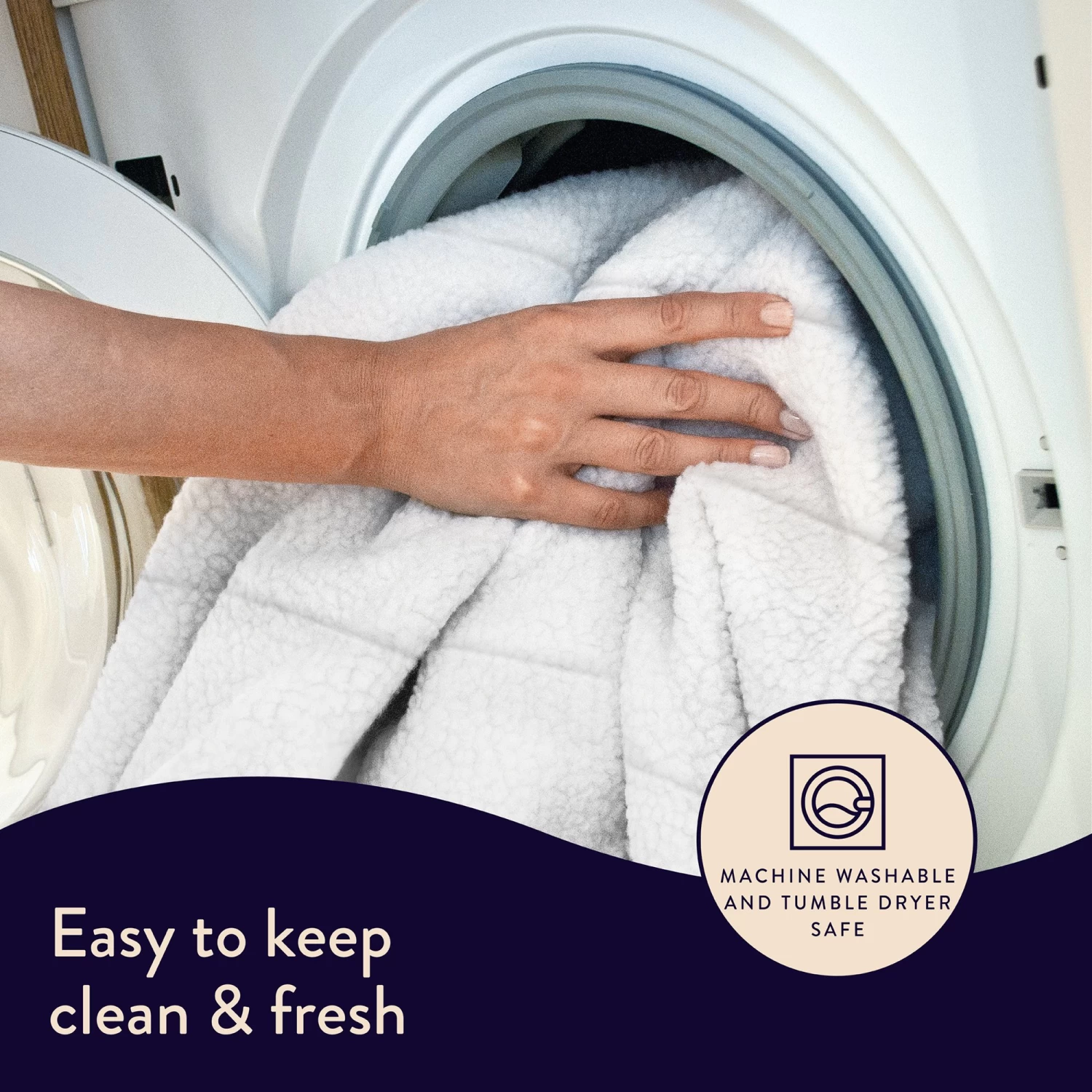 Dreamland Scandi Sherpa Dual Control Underblanket - Double - Image 8