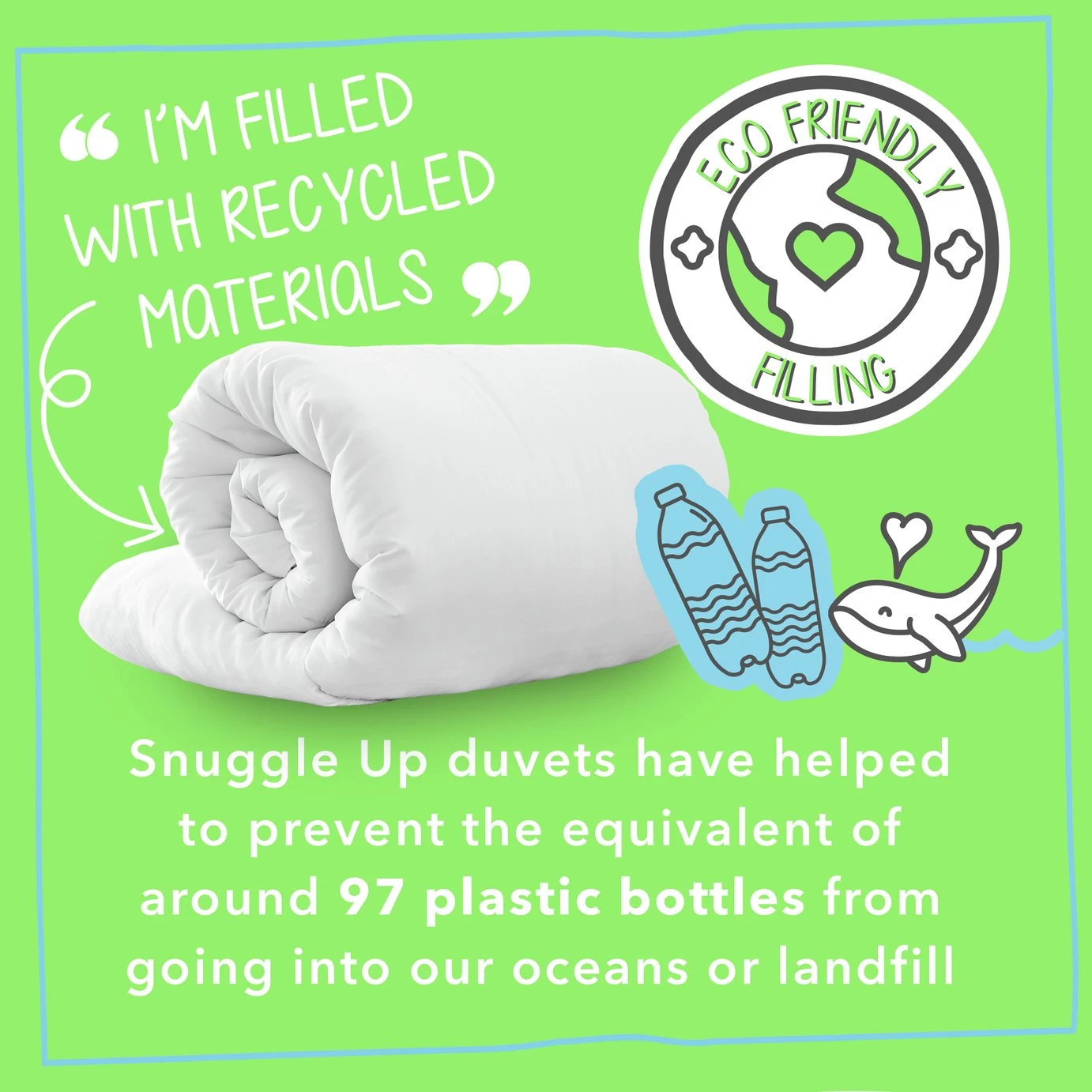 Snug Snuggle Up 13.5 Tog Duvet - Single - Image 4