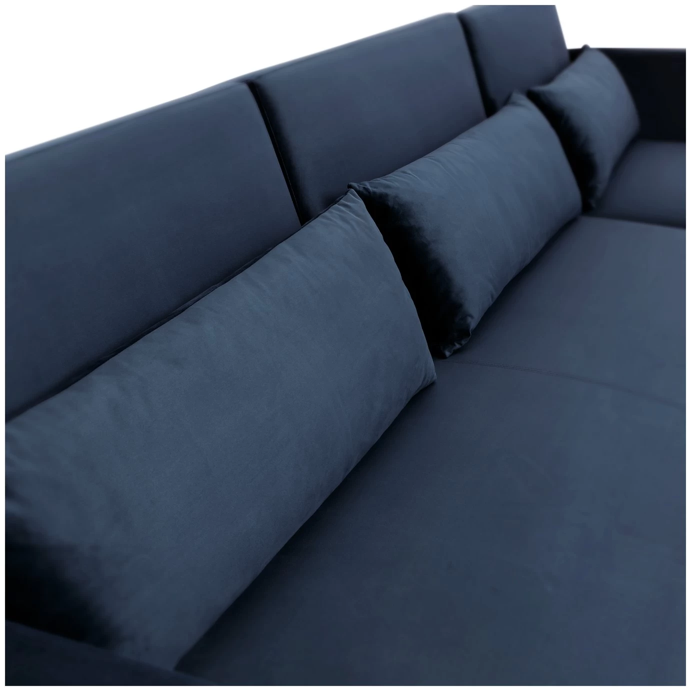 Habitat Andy Right Corner Velvet Clic Clac Sofa Bed - Navy - Image 11