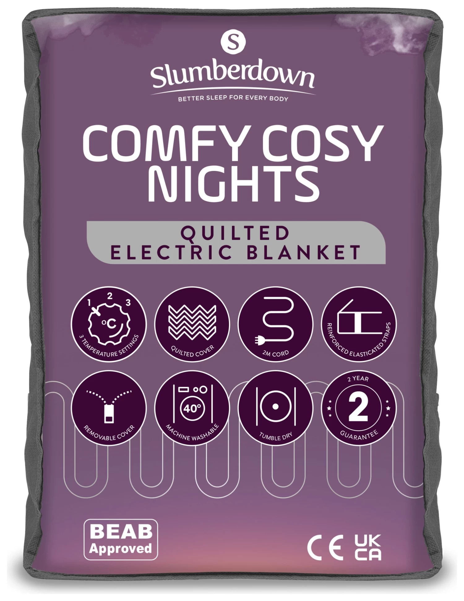 Slumberdown Comfy Cosy Nights Electric Blanket - Double