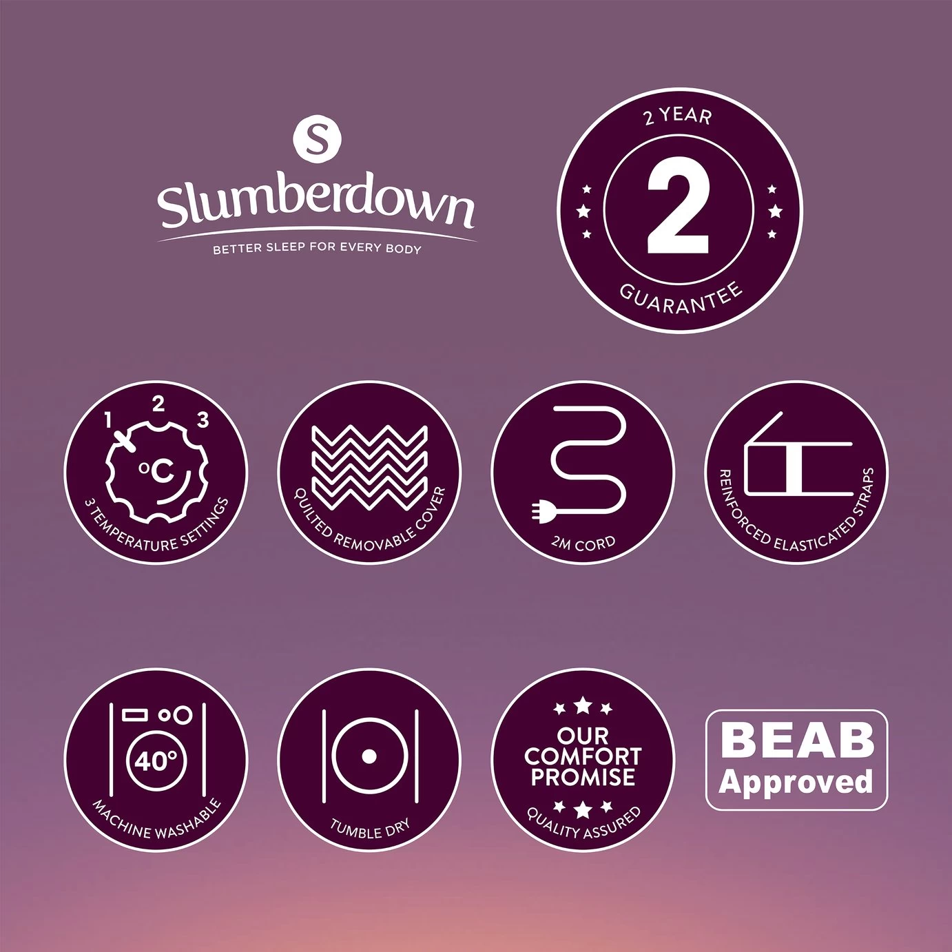 Slumberdown Comfy Cosy Nights Electric Blanket - Double - Image 11