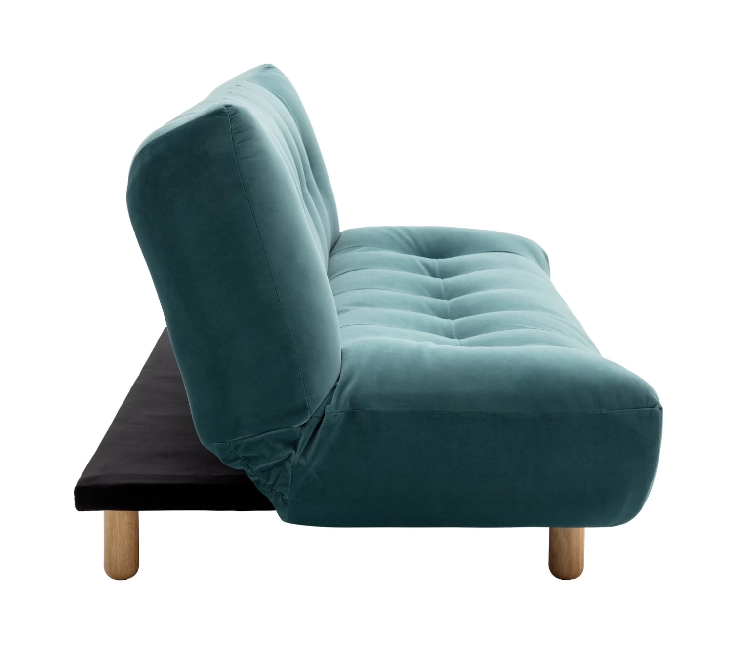 Habitat Kota 3 Seater Velvet Clic Clac Sofa Bed - Teal - Image 5