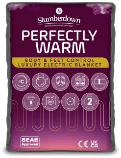 Slumberdown Perfeclty Warm Luxury Electric Blanket-Superking