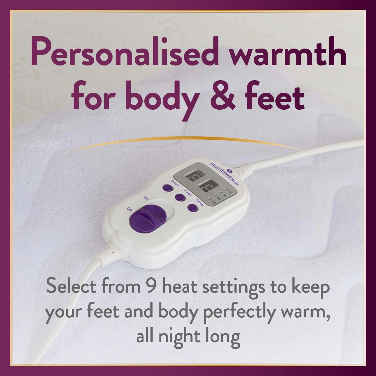 Slumberdown Perfeclty Warm Luxury Electric Blanket-Superking - Image 4