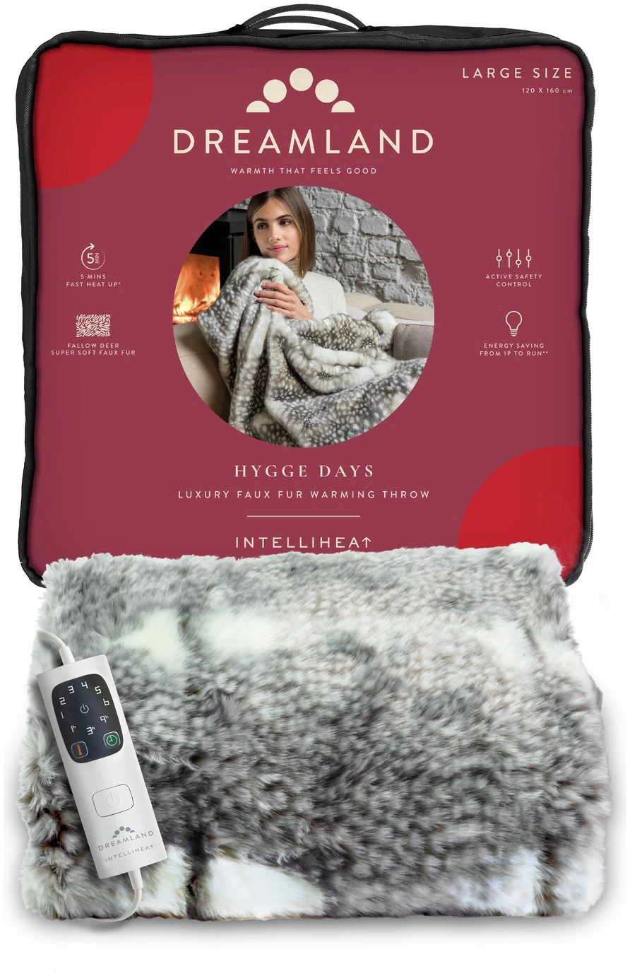 Dreamland Luxury Faux Fur Heated Throw - Large - Image 7