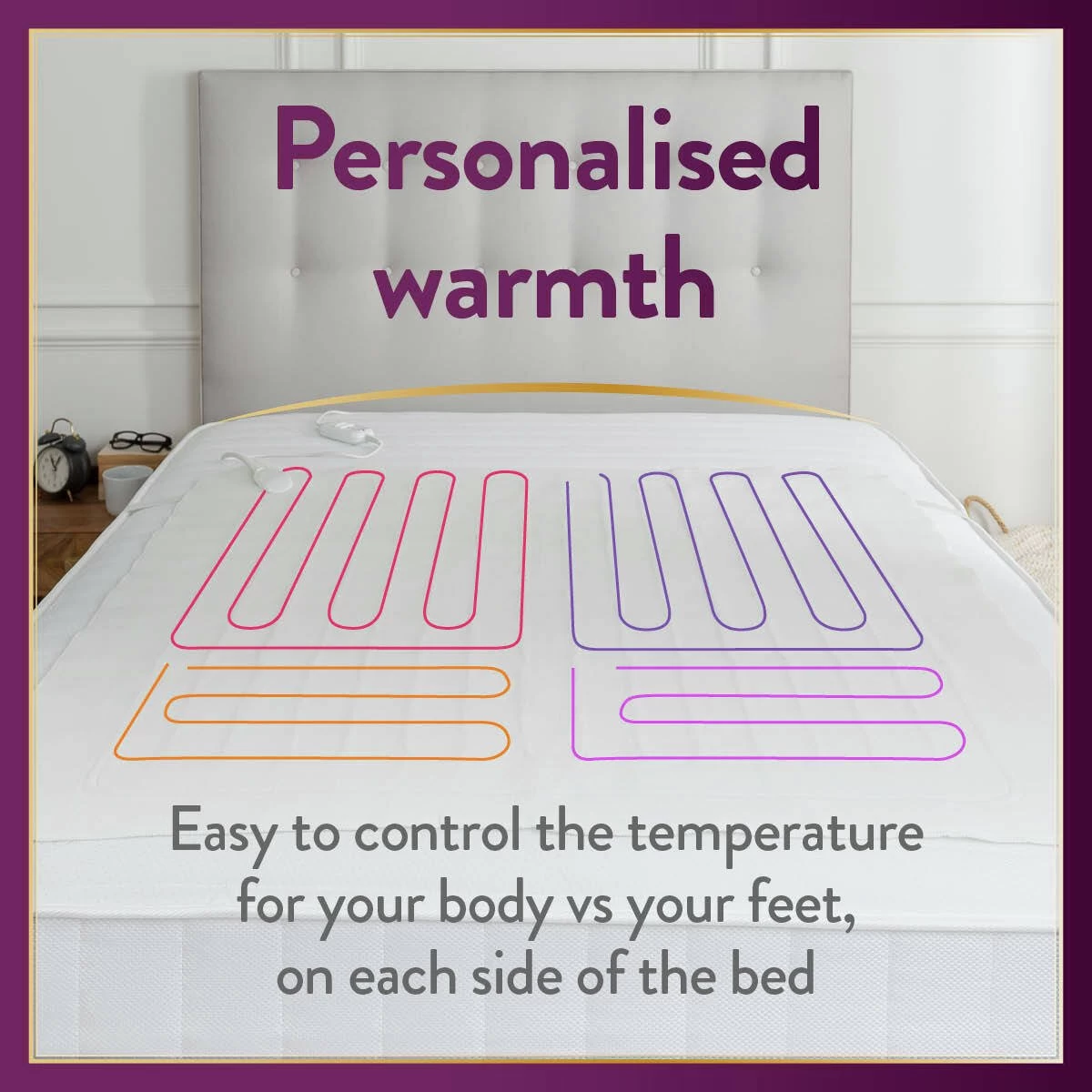 Slumberdown Perfectly Warm Luxury Electric Blanket-King Dual - Image 4