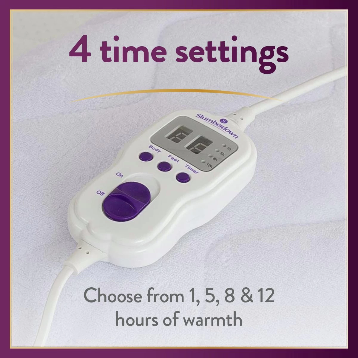 Slumberdown Perfectly Warm Luxury Electric Blanket-King Dual - Image 6