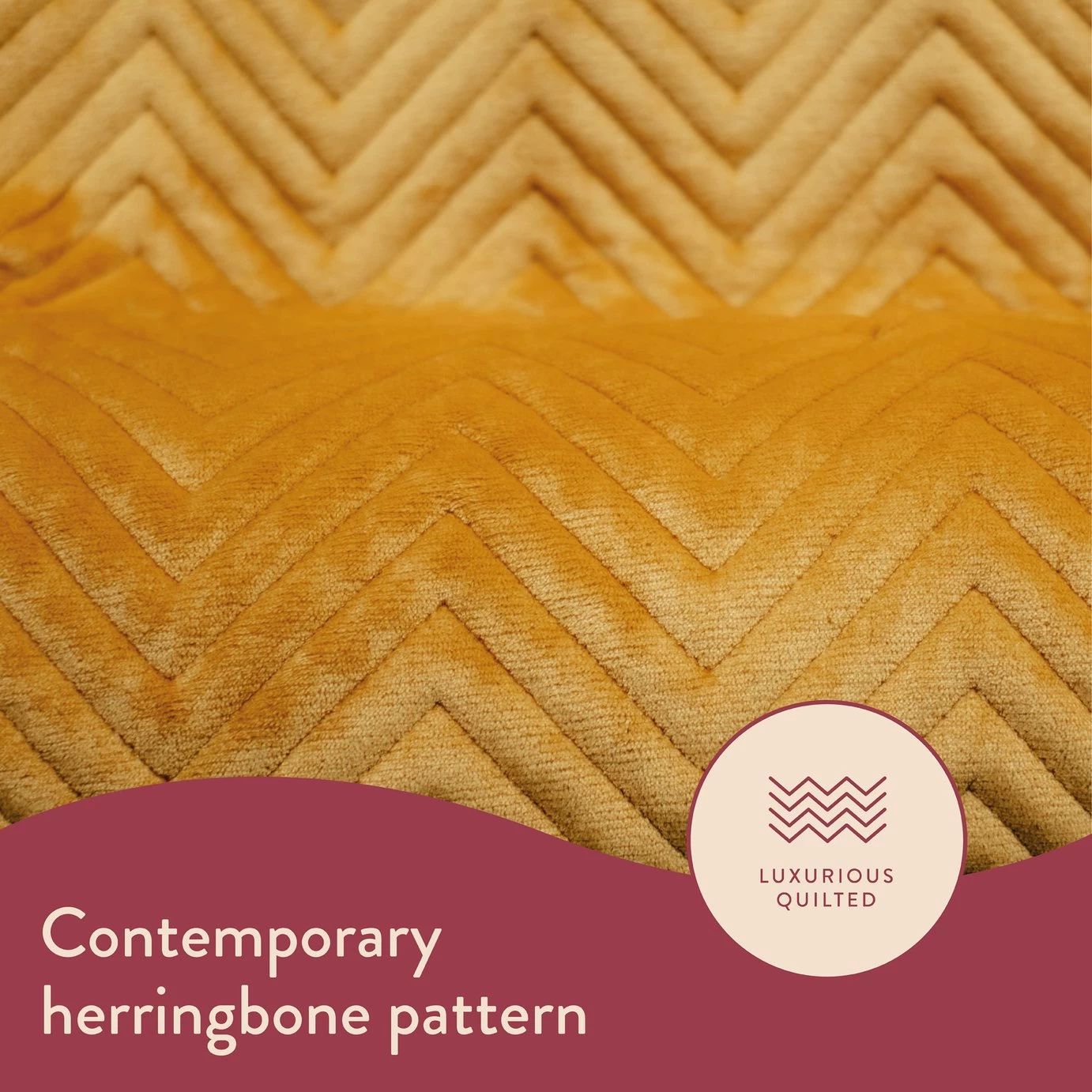 Dreamland Deluxe Velvet Mustard Heated Throw - Large - Image 5