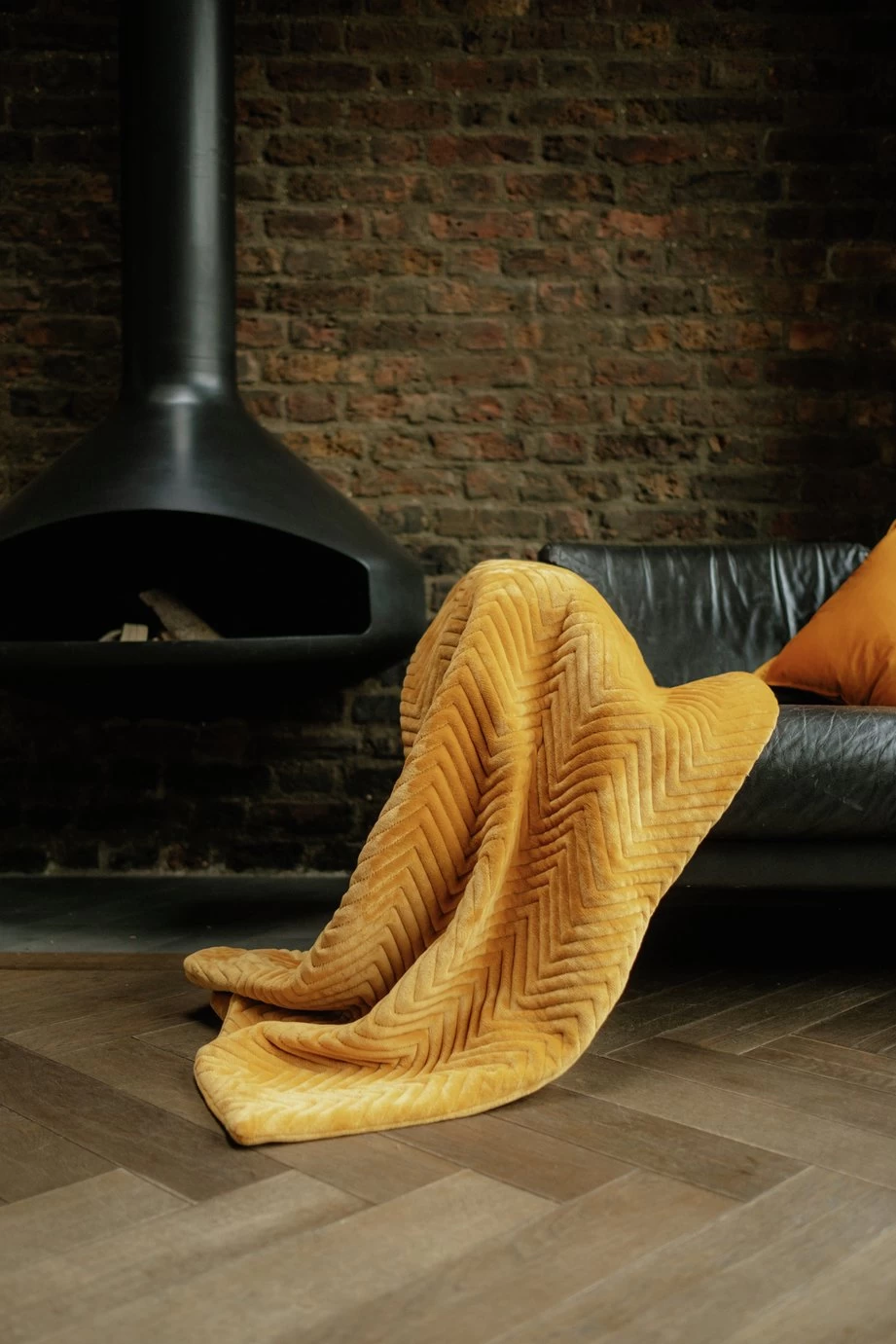 Dreamland Deluxe Velvet Mustard Heated Throw - Large - Image 12