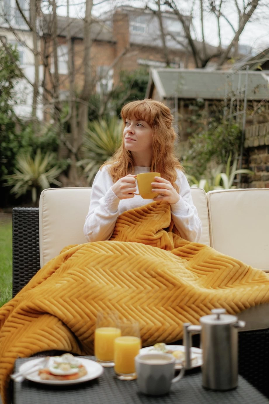 Dreamland Deluxe Velvet Mustard Heated Throw - Large - Image 13