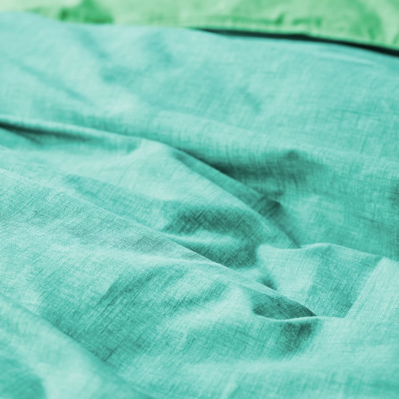 Habitat Emerald Cotton Textured Green Bedding Set - Single - Image 6