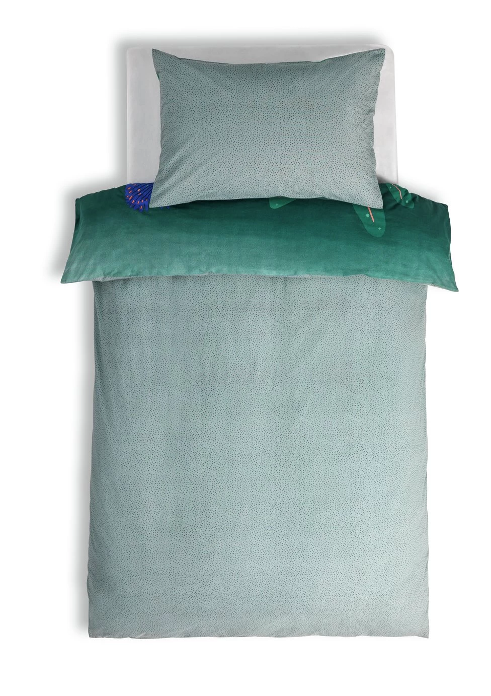 Habitat Kids Cotton Jungle Print Green Bedding Set - Toddler - Image 4