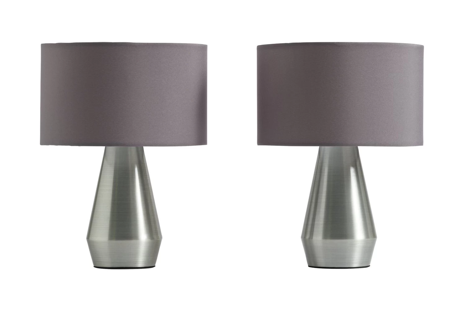 Habitat Maya Pair Of Touch Table Lamps - Grey - Image 2