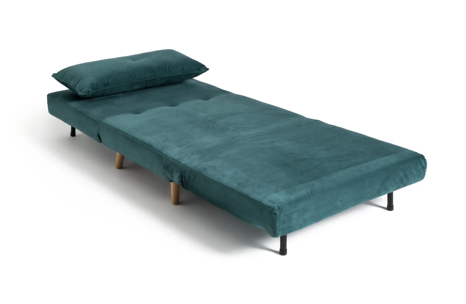 Habitat Roma Single Velvet Chairbed - Teal - Image 3