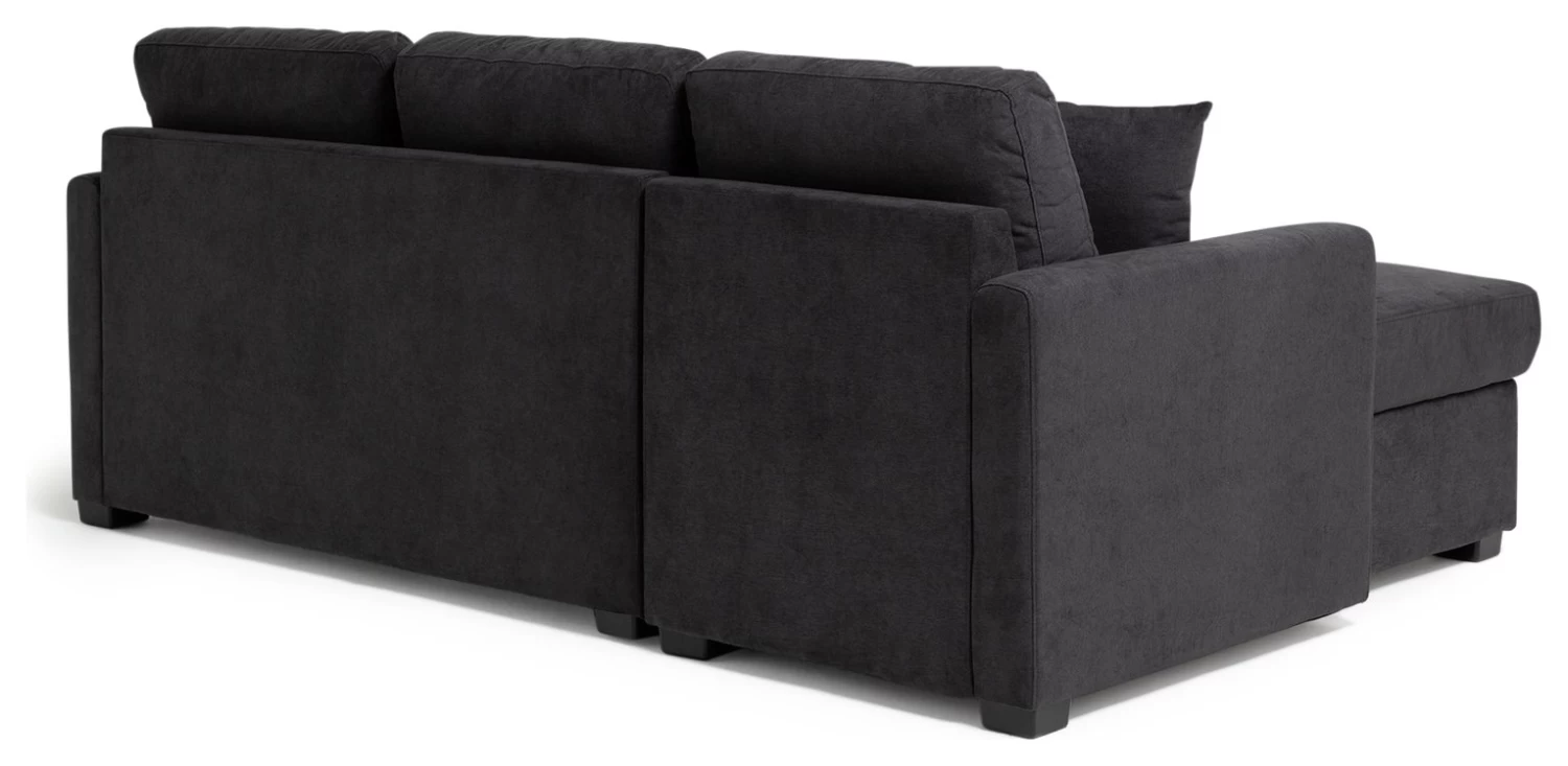 Habitat Reagan Left Corner Chaise Sofa Bed - Charcoal - Image 7