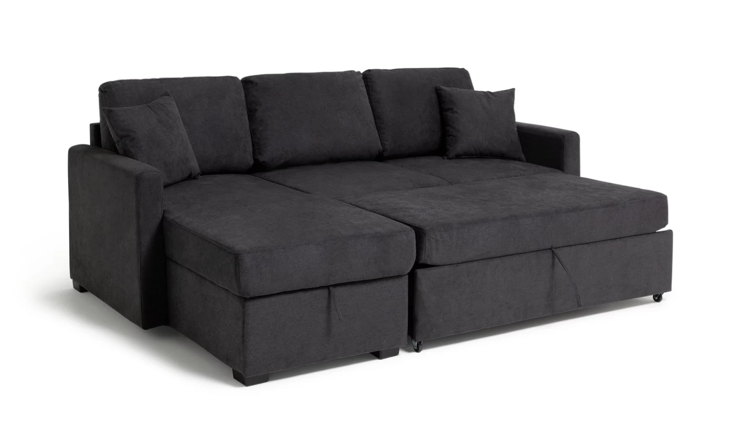 Habitat Reagan Left Corner Chaise Sofa Bed - Charcoal - Image 8