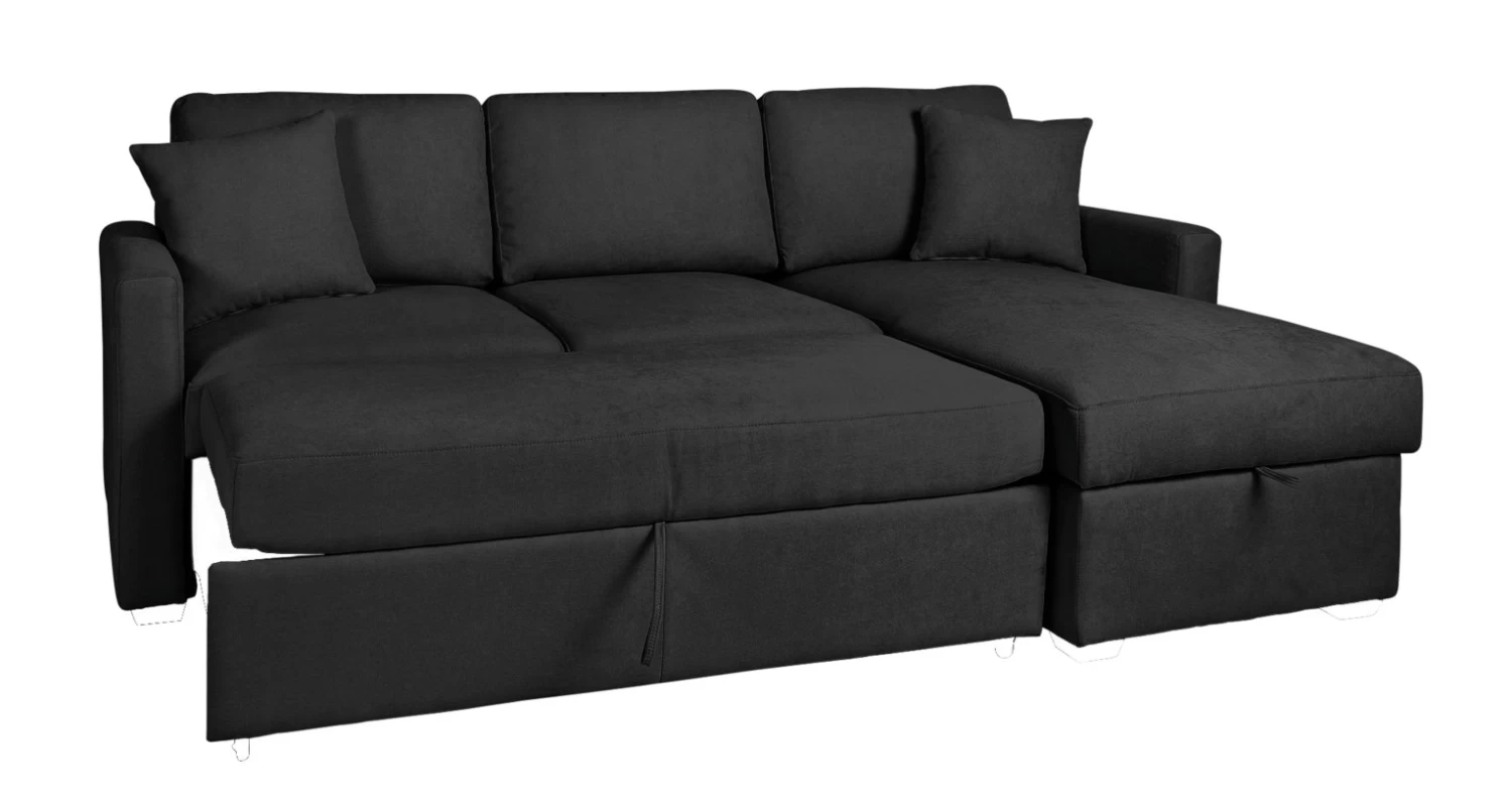 Habitat Reagan Right Corner Chaise Sofa Bed - Charcoal - Image 9