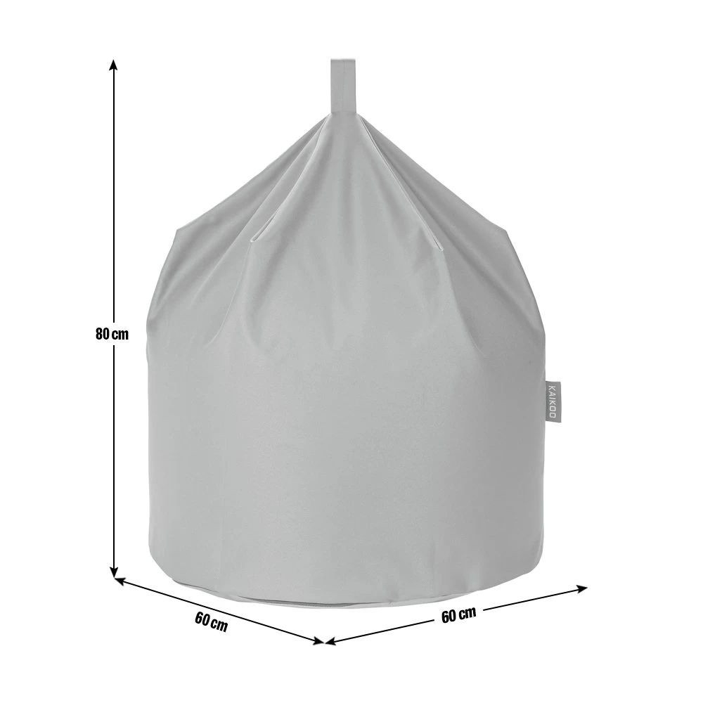Kaikoo Large Grey Classic Bean Bag - Image 5