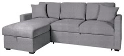Habitat Reagan Left Corner Storage Sofa Bed - Grey