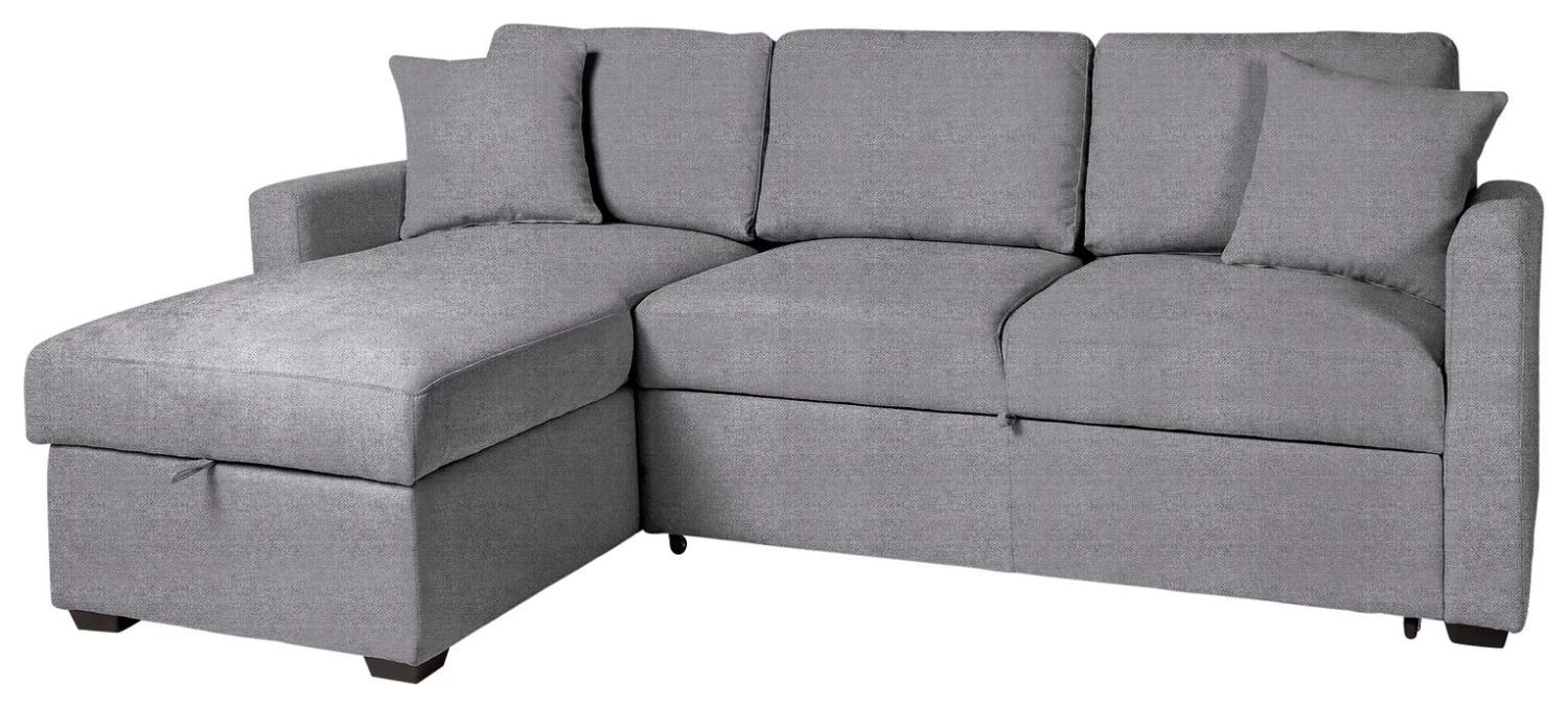 Habitat Reagan Left Corner Storage Sofa Bed - Grey