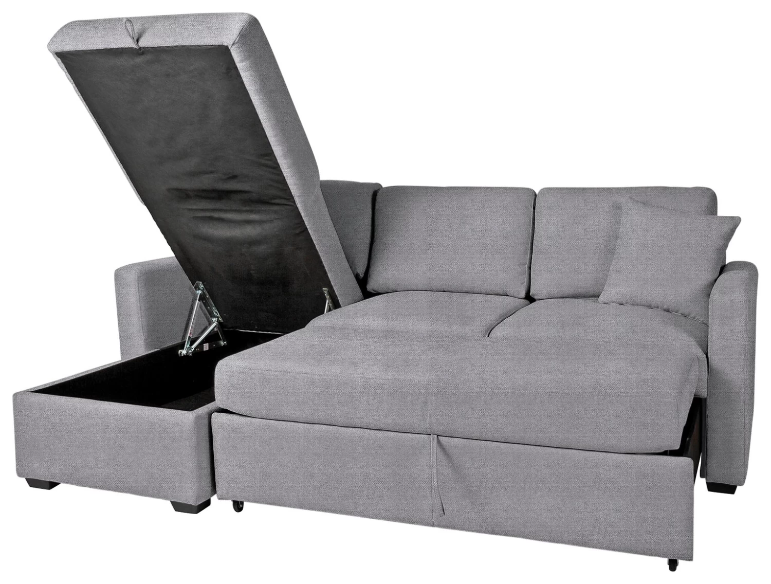 Habitat Reagan Left Corner Storage Sofa Bed - Grey - Image 5