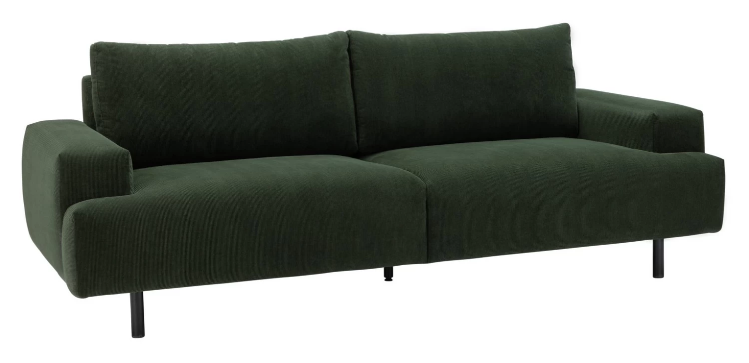 Habitat Julien Fabric 3 Seater Sofa - Dark Green - Image 9