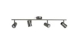 Habitat Brushed Chrome 4 Light Spotlight Bar