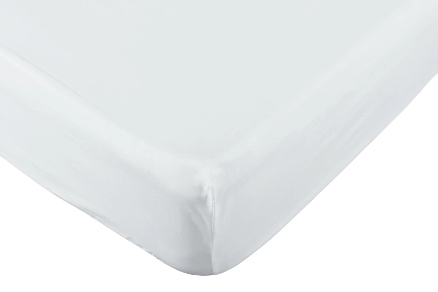 Habitat Pure Cotton 200TC White Fitted Sheet - Single