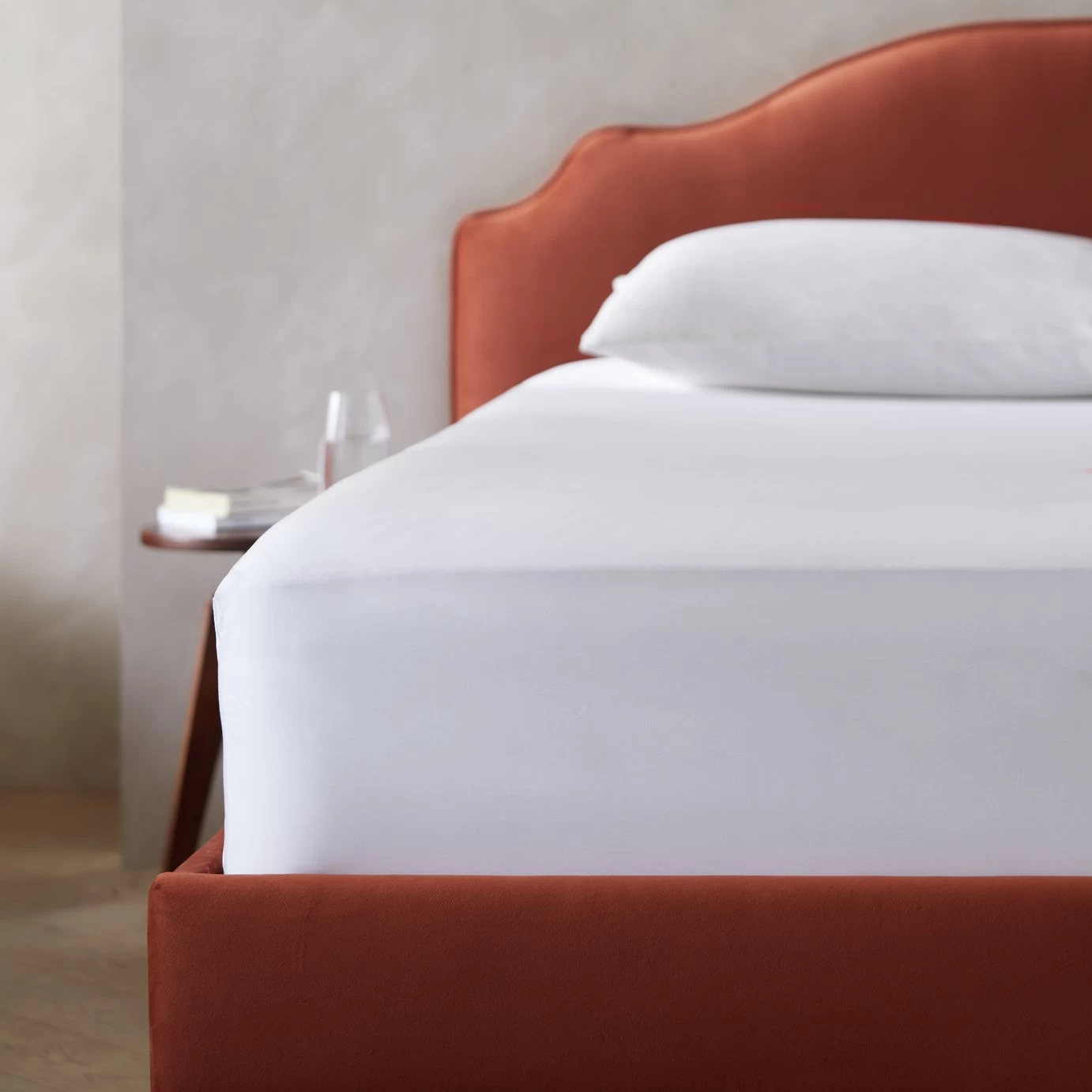 Habitat Egyptian Cotton 400TC White Fitted Sheet - Single - Image 2