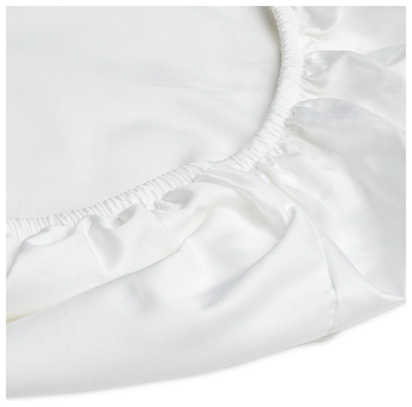 Habitat Egyptian Cotton 400TC White Fitted Sheet - Single - Image 3