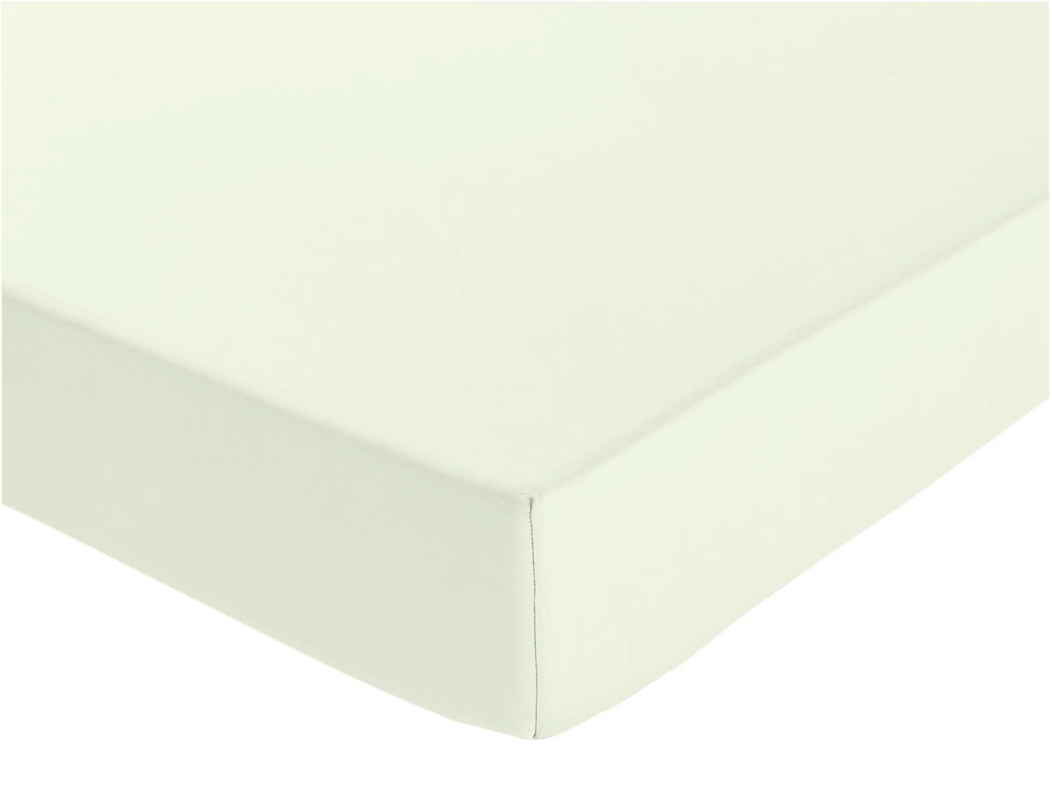 Habitat Pure Cotton 200TC Cream Deep Fitted Sheet - Single