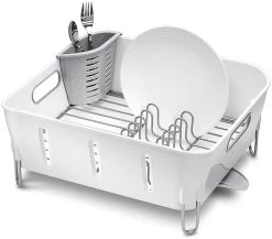 Simplehuman Compact Dish Rack - White