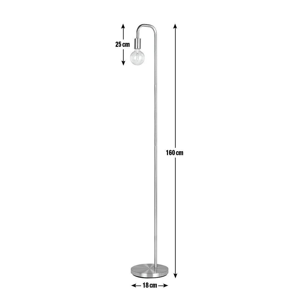 Habitat Rayner Industrial Floor Lamp - Black - Image 5