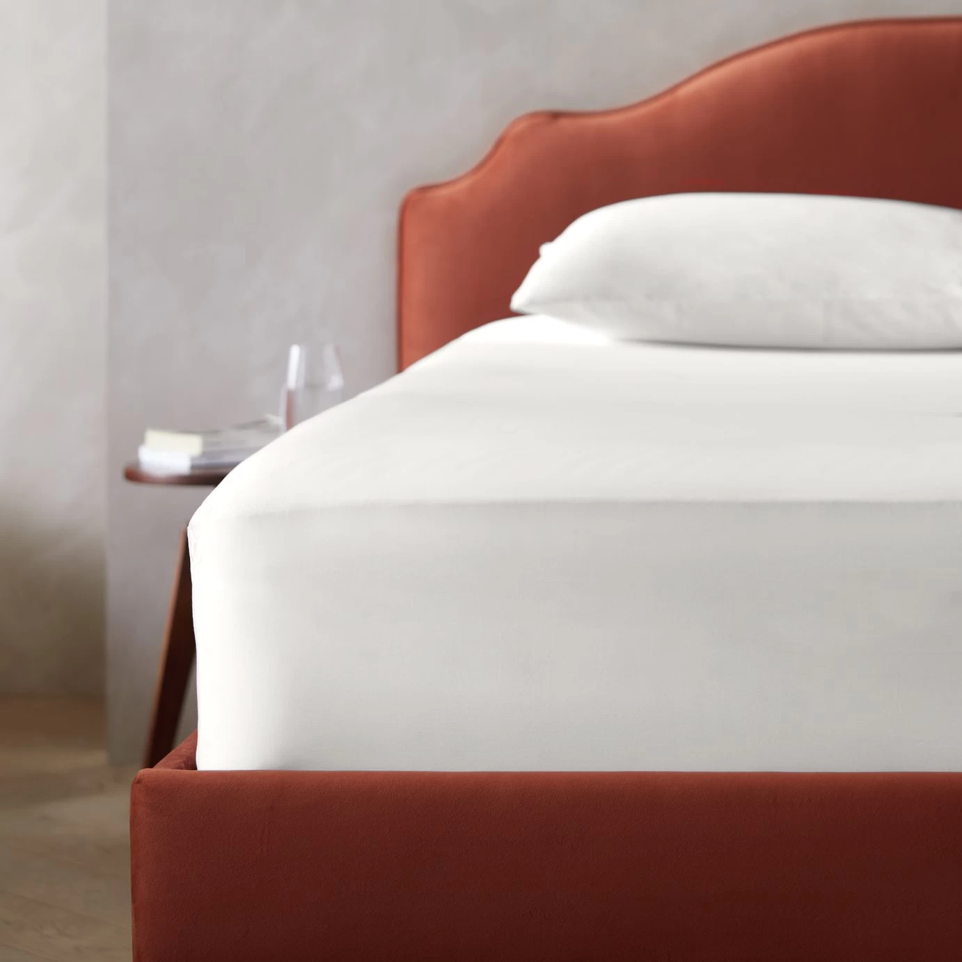 Habitat Egyptian Cotton 400TC Cream Fitted Sheet - Single - Image 2