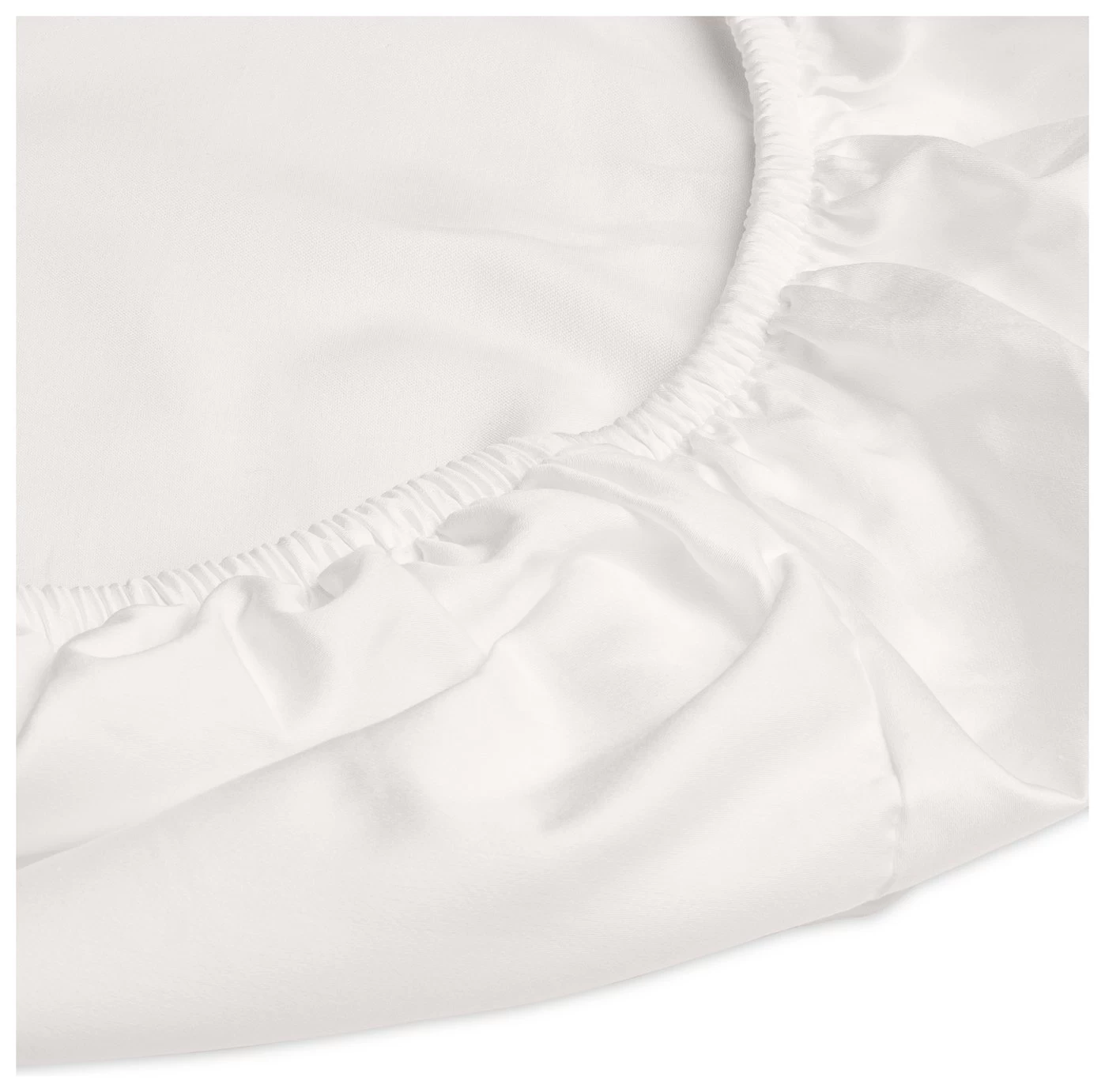 Habitat Egyptian Cotton 400TC Cream Fitted Sheet - Single - Image 3