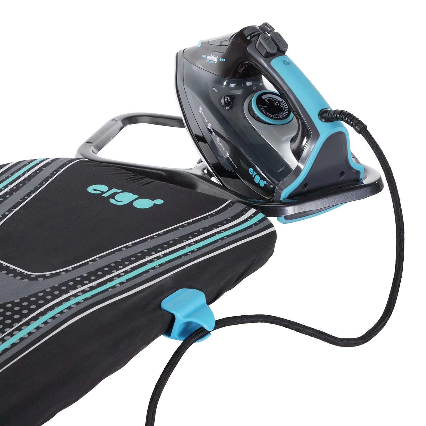 Minky 122 X 38cm Ergo Prozone Ironing Board - Metallic - Image 5