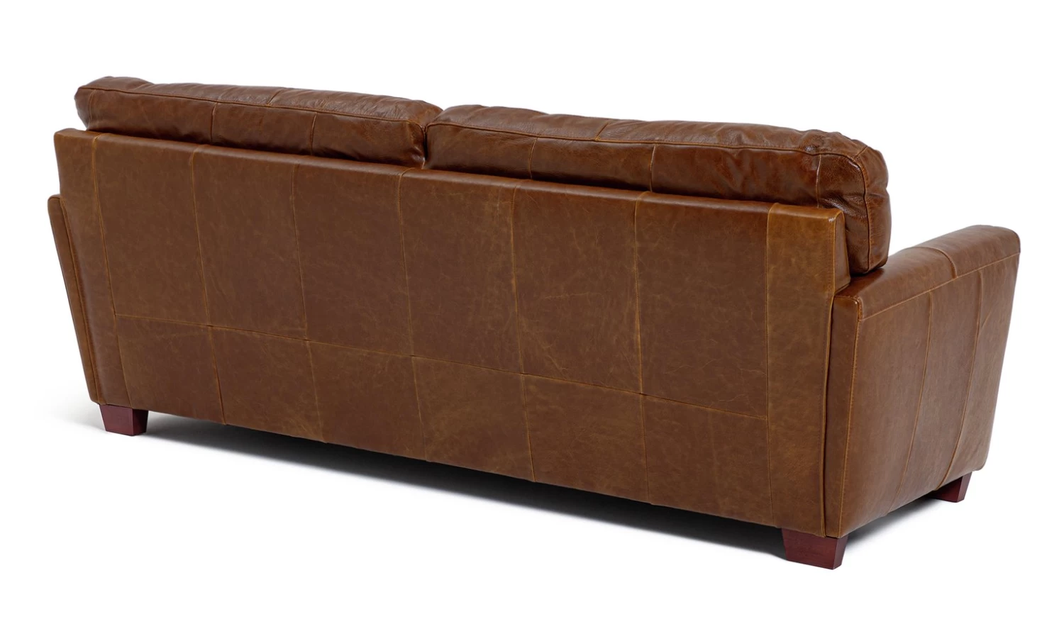 Habitat Milford Leather 4 Seater Sofa - Tan - Image 5