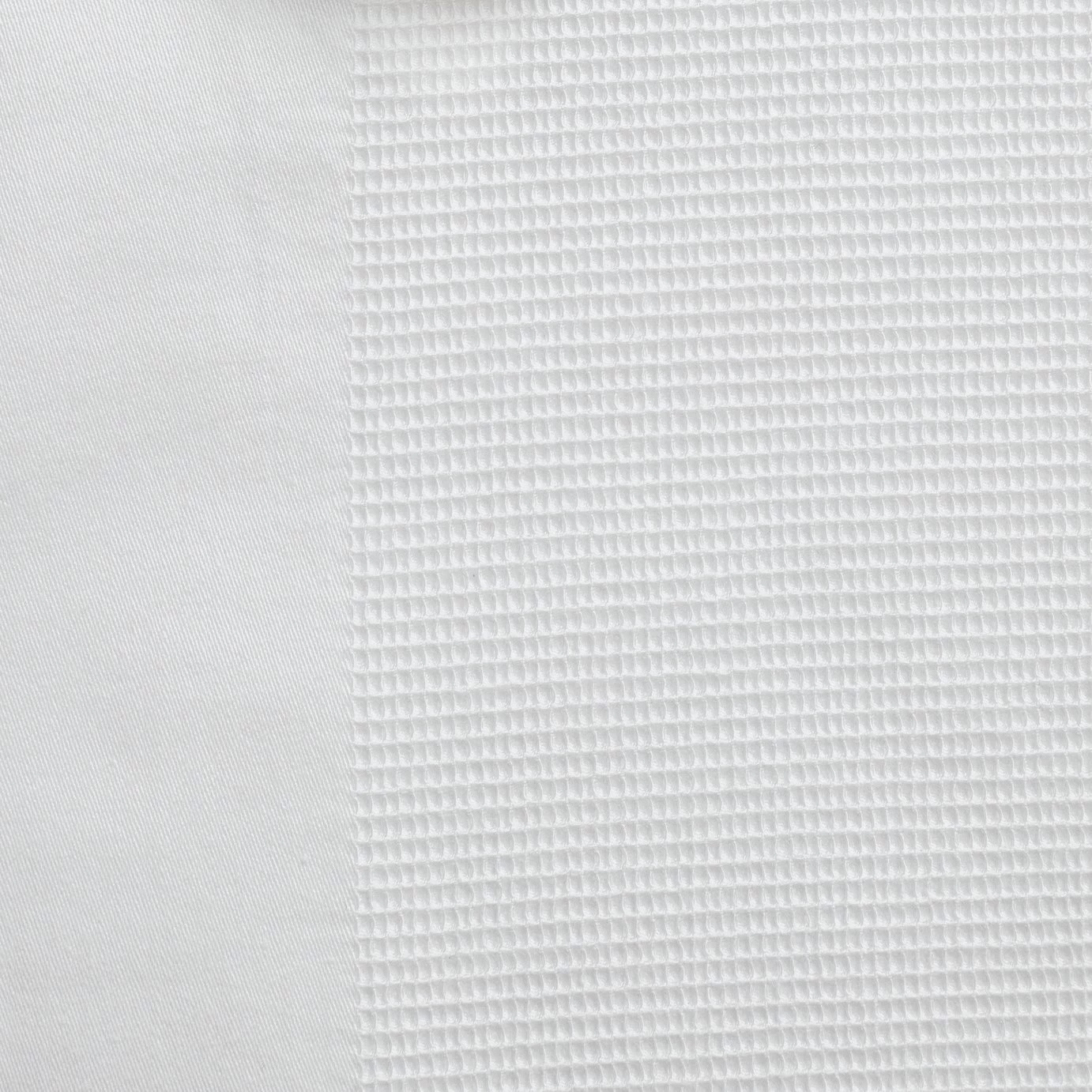 Habitat Cotton 300TC Waffle Striped White Bedding Set-Double - Image 2