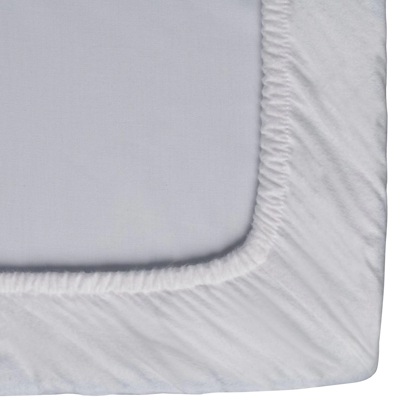Habitat Cotton Brushed White Fitted Sheet - Toddler - Image 2